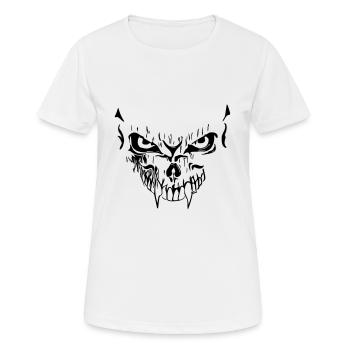 Creepy vector grimace - Women's Breathable T-Shirt - white - Front - AI Model Female 172 dark (172cm)