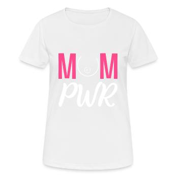 Mother PWR Hardworking Mother Poison - Women's Breathable T-Shirt - white - Front - AI Model Female 172 dark (172cm)