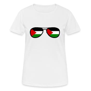 Palestine - T-shirt respirant Femme - blanc - Devant - AI Model Female 172 dark (172cm)
