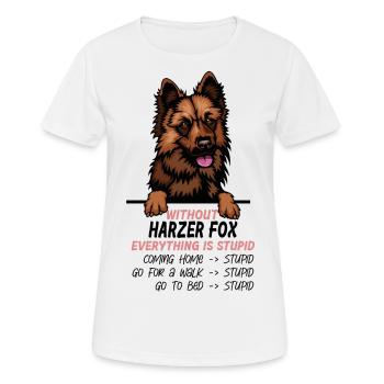 Ohne Harz Fox ist alles doof - Frauen T-Shirt atmungsaktiv - Weiß - Vorne - AI Model Female 172 dark (172cm)