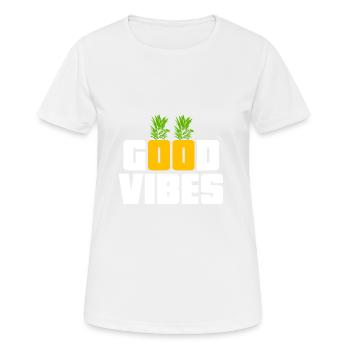 Ananas - Frauen T-Shirt atmungsaktiv - Weiß - Vorne - AI Model Female 172 dark (172cm)