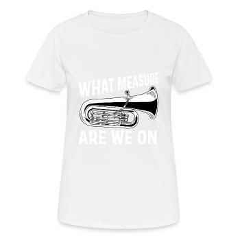 Which measure orchestra member gift - Women's Breathable T-Shirt - white - Front - AI Model Female 172 dark (172cm)