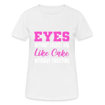 No Frosting Makeup Artist Gift - Women's Breathable T-Shirt - white - Front - AI Model Female 172 dark (172cm)