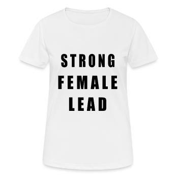 Strong female lead - T-shirt respirant Femme - blanc - Devant - AI Model Female 172 dark (172cm)