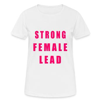 Strong female lead - T-shirt respirant Femme - blanc - Devant - AI Model Female 172 dark (172cm)