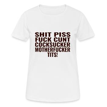 Forbidden Words - Women's Breathable T-Shirt - white - Front - AI Model Female 172 dark (172cm)