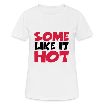 Some like it hot - Women's Breathable T-Shirt - white - Front - AI Model Female 172 dark (172cm)