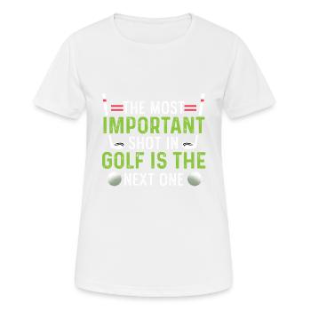 Wichtiger Schuss Sportler Gift - Frauen T-Shirt atmungsaktiv - Weiß - Vorne - AI Model Female 172 dark (172cm)