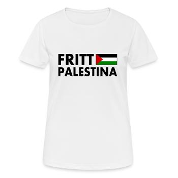 Fritt palestina - Women's Breathable T-Shirt - white - Front - AI Model Female 172 dark (172cm)