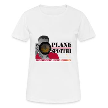 Plane Spotter - Passion for Life - White - Women's Breathable T-Shirt - white - Front - AI Model Female 172 dark (172cm)