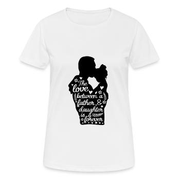 Father and Daughter Matching - Women's Breathable T-Shirt - white - Front - AI Model Female 172 dark (172cm)