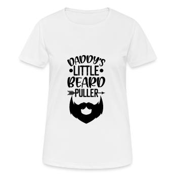 Daddy's Little Beard Puller Onesie - Frauen T-Shirt atmungsaktiv - Weiß - Vorne - AI Model Female 172 dark (172cm)