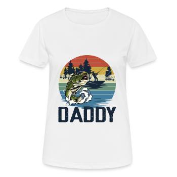 Fishing Daddy Matching - Frauen T-Shirt atmungsaktiv - Weiß - Vorne - AI Model Female 172 dark (172cm)