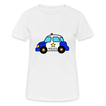 Police Car Baby Toddler Kid - T-shirt respirant Femme - blanc - Devant - AI Model Female 172 dark (172cm)