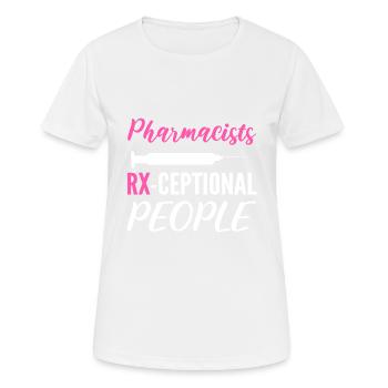 Rx-tezeptionale Leute Hervorragender Arbeiter Gesc - Frauen T-Shirt atmungsaktiv - Weiß - Vorne - AI Model Female 172 dark (172cm)