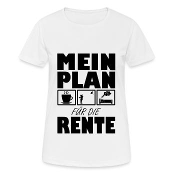 Ornithologie Observer les oiseaux - Retraités Rengaine - T-shirt respirant Femme - blanc - Devant - AI Model Female 172 dark (172cm)