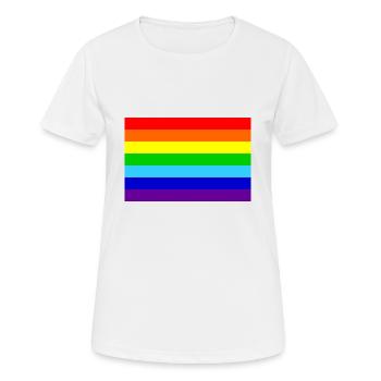 Flagge - Frauen T-Shirt atmungsaktiv - Weiß - Vorne - AI Model Female 172 dark (172cm)