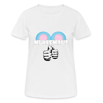 Kosename Mullemaus Geschenkidee - Frauen T-Shirt atmungsaktiv - Weiß - Vorne - AI Model Female 172 dark (172cm)