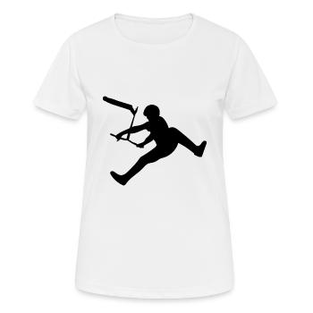 Cascadeur scooter scooter trottinette - T-shirt respirant Femme - blanc - Devant - AI Model Female 172 dark (172cm)