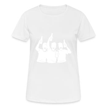 Bachelor Bräutigam Team Junggesellen - Frauen T-Shirt atmungsaktiv - Weiß - Vorne - AI Model Female 172 dark (172cm)