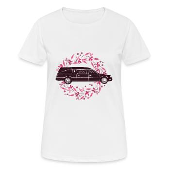 Hearse funeral home floral undertaker - Women's Breathable T-Shirt - white - Front - AI Model Female 172 dark (172cm)