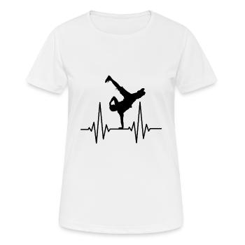 Breakdance Breakdancer Hip Hop Cadeau - T-shirt respirant Femme - blanc - Devant - AI Model Female 172 dark (172cm)