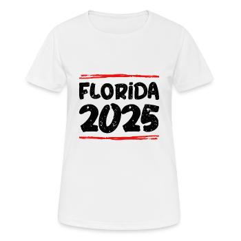 Dicton de la Floride 2025 - T-shirt respirant Femme - blanc - Devant - AI Model Female 172 dark (172cm)
