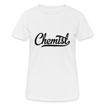 chemist - Women's Breathable T-Shirt - white - Front - AI Model Female 172 dark (172cm)