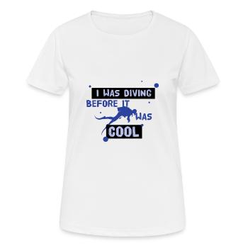 Plongeurs plongeurs - T-shirt respirant Femme - blanc - Devant - AI Model Female 172 dark (172cm)
