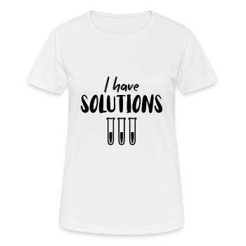 chemist - Women's Breathable T-Shirt - white - Front - AI Model Female 172 dark (172cm)