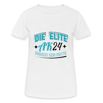 Abschlussklasse 2024 Schulabschluss Abitur Matura - Frauen T-Shirt atmungsaktiv - Weiß - Vorne - AI Model Female 172 dark (172cm)