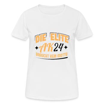 Abschlussklasse 2024 Schulabschluss Abitur Matura - Frauen T-Shirt atmungsaktiv - Weiß - Vorne - AI Model Female 172 dark (172cm)