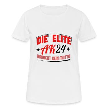 Abschlussklasse 2024 Schulabschluss Abitur Matura - Frauen T-Shirt atmungsaktiv - Weiß - Vorne - AI Model Female 172 dark (172cm)