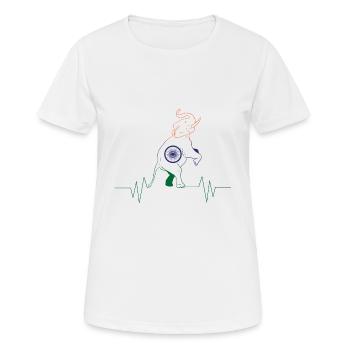 Inde Inde Hindu Pride Drapeau Pays I Cadeau - T-shirt respirant Femme - blanc - Devant - AI Model Female 172 dark (172cm)
