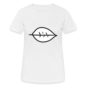 Feuille Symbole Forme Nature - T-shirt respirant Femme - blanc - Devant - AI Model Female 172 dark (172cm)