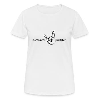 Métal pour enfants - Jeunes métaux - T-shirt respirant Femme - blanc - Devant - AI Model Female 172 dark (172cm)