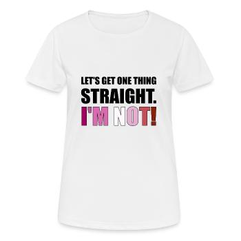 Lesbian LGBT Gay Pride Rainbow CSD Love - Frauen T-Shirt atmungsaktiv - Weiß - Vorne - AI Model Female 172 dark (172cm)