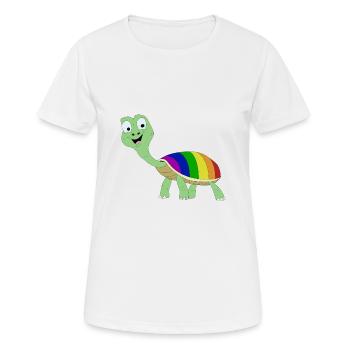 Fierté des tortues ! - T-shirt respirant Femme - blanc - Devant - AI Model Female 172 dark (172cm)