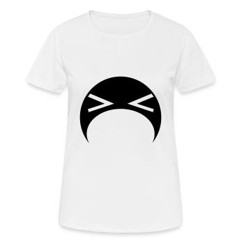 puke - Frauen T-Shirt atmungsaktiv - Weiß - Vorne - AI Model Female 172 dark (172cm)