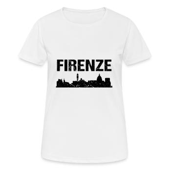 Firenze Skyline Florenz - Frauen T-Shirt atmungsaktiv - Weiß - Vorne - AI Model Female 172 dark (172cm)