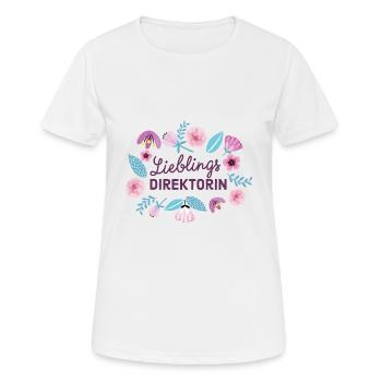 Lieblingsdirektorin Geschenk für Direktorin - Frauen T-Shirt atmungsaktiv - Weiß - Vorne - AI Model Female 172 dark (172cm)