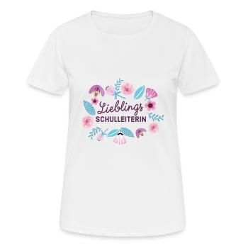Lieblingsschulleiterin Geschenk für Schulleiterin - Frauen T-Shirt atmungsaktiv - Weiß - Vorne - AI Model Female 172 dark (172cm)