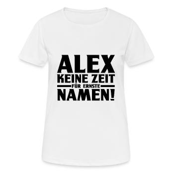 Alexander Alexandra Alexa Alex - T-shirt respirant Femme - blanc - Devant - AI Model Female 172 dark (172cm)