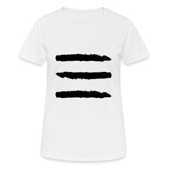 Wild Stripes - T-shirt respirant Femme - blanc - Devant - AI Model Female 172 dark (172cm)