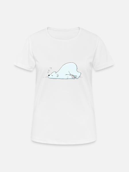 Kleiner Eisbär - Frauen T-Shirt atmungsaktiv - Weiß