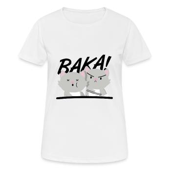 Anime - Frauen T-Shirt atmungsaktiv - Weiß - Vorne - AI Model Female 172 dark (172cm)
