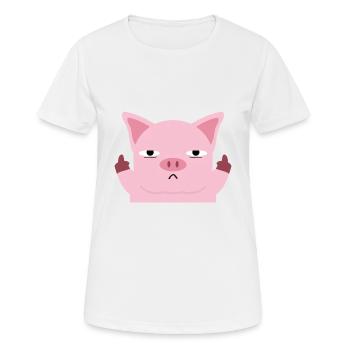 Fuck You - T-shirt respirant Femme - blanc - Devant - AI Model Female 172 dark (172cm)