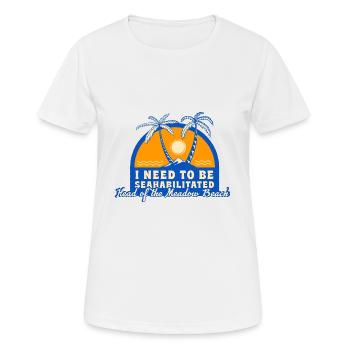 I Need To Be Seahabilitated Head of the Meadow - Women's Breathable T-Shirt - white - Front - AI Model Female 172 dark (172cm)