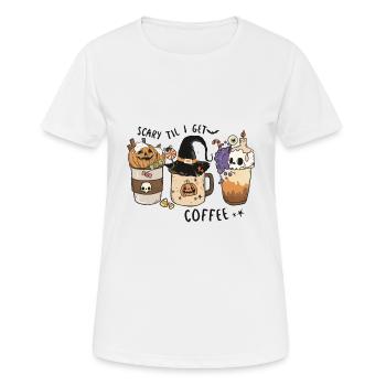Horror Zauberei Magie Halloween T-Shirt Geschenk - Frauen T-Shirt atmungsaktiv - Weiß - Vorne - AI Model Female 172 dark (172cm)