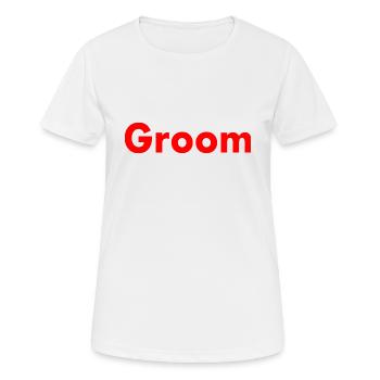 Groom - T-shirt respirant Femme - blanc - Devant - AI Model Female 172 dark (172cm)